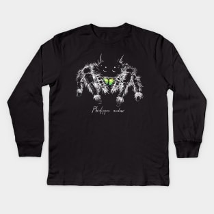 Phidippus audax Kids Long Sleeve T-Shirt